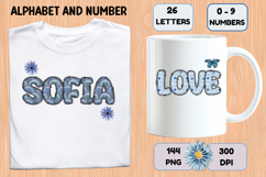 Coquette Shabby Chic Alphabet PNG Letters &amp; Numbers 300DPI Product Image 6
