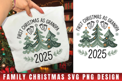 Frist Christmas As Grandpa Svg | Christmas svg | Svg cut Product Image 1