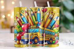 School Bus Tumbler Wrap | Sublimation | Tumblers Product Image 1