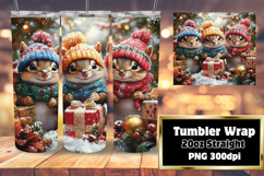 EYE-CATCHING 20oz Sublimation Tumbler , Cute Xmas Product Image 1