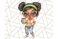 Sassy Mom Coffee PNG Clipart, Messy Bun Mom Life PNGs Product Image 2