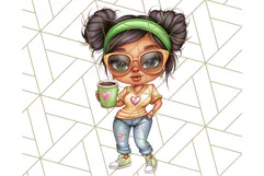 Sassy Mom Coffee PNG Clipart, Messy Bun Mom Life PNGs Product Image 2