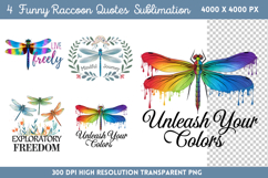 Positive Dragonfly Sublimation Bundle PNG Product Image 4