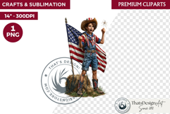 4th of July Character PNG, Patriotic Americana Portraits Product Image 1