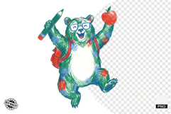 Back To School Teddy Bear Clipart Product Image 1