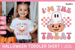 Funny Halloween Toddler Shirt Quote SVG | I'm The Treat Product Image 1