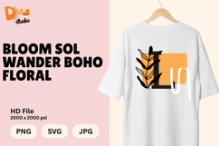Bloom Sol Wander Boho Floral Monogram Product Image 1