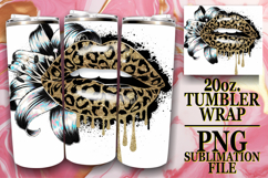 Bright journeys 20oz tumbler wrap, Dripping Lips Product Image 1