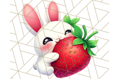 Strawberry Fruit PNG Clipart, Adorable Kawaii Characters Png Product Image 2