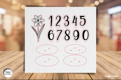 Daffodil Table Numbers Laser Cut | Glowforge | SVG Product Image 4