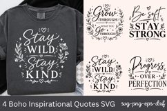 Boho Inspirational Quotes SVG Product Image 1
