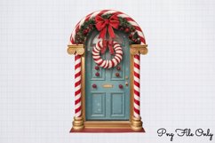 Christmas Door Sublimation Clipart PNG Product Image 1