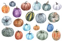 Watercolor clipart. Forest cute clipart Fall pumpkin planner Product Image 3