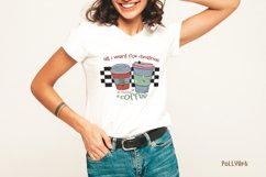 Retro Christmas Coffee Quote Sublimation Product Image 2