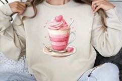 Valentine Coffee Clipart PNG Product Image 1