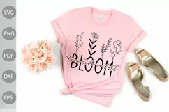 Live Life In Full Bloom SVG | Funny Girl SVG Design Product Image 1
