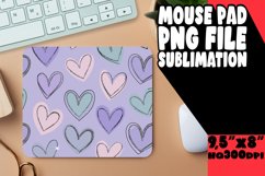 Whimsical Mouse Pad Design PNG, Heart Product Image 1