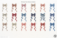 4th of July Ribbon Bow Clipart Product Image 4