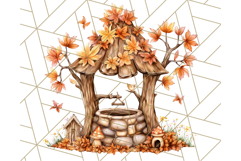 Fall Fairy House Clipart PNG, Autumn Homes and Decor Product Image 2