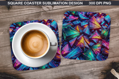 Christmas Coaster Sublimation, Christmas Coaster PNG Design Product Image 1