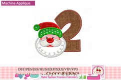 Christmas santa Numbers machine embroidery bundle 1512B Product Image 7