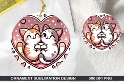 Fox Holding Stained Glass Ornament PNG,Digital Download File Product Image 1