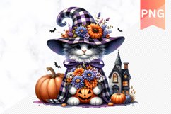 Halloween Cat Sublimation Clipart PNG Bundle Product Image 9