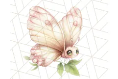 Pastel Fairies and Butterflies PNG, Spring Fantasy Clipart Product Image 2