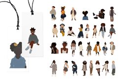 Children&#039;s clipart, child and mother, large collection Product Image 5