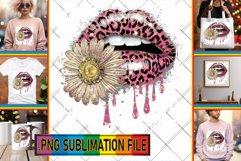 Joyful TOTE BAG Sublimation Magic, Dripping Lips Product Image 1