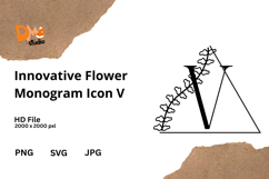 Innovative Flower Monogram Icon Product Image 1