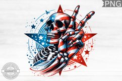 4th of July Skeleton - 4th Of July PNG Design Product Image 1