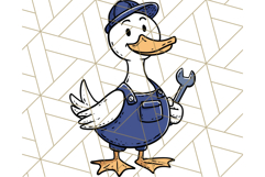 Goose Occupation Clipart PNG, Cute Job-Themed Graphics Product Image 2