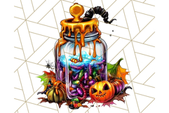 Bright Halloween Potion Bottle PNG Clipart, Holiday Elements Product Image 2