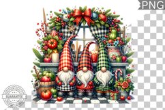 Christmas Gnome Sublimation - Clipart PNG Design Product Image 1