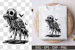 A Melting Bird Skeleton Character - Skeleton SVG Product Image 1