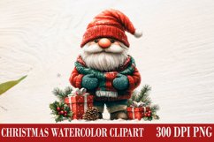 Christmas Gnome Clipart, Winter Clipart Product Image 1