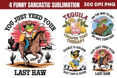 Funny Sarcastic Sublimation Quotes Bundle PNG Product Image 2
