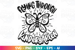 Back to School svg Flying through Kindergarten Butterfly Product Image 2