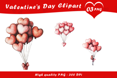 Heart Balloon Love Illustration Clipart PNG Product Image 1