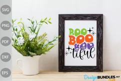 BOO - tiful SVG Cut Files/ Halloween BABY Shirt Design Product Image 3