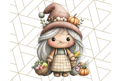 Fall Gnome Clipart PNG Cute Thanksgiving Gnomes Product Image 2