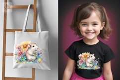 Cute Little Mouse Watercolor clipart, print design PNG Product Image 3