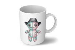 VooDoo Doll | Watercolor Creepy Scary Spooky Halloween PNG Product Image 16