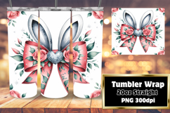 Artistic 20oz Tumbler Design , Easter Bunny Product Image 1