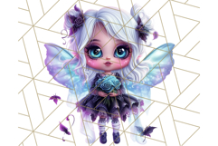 Halloween Fairy Clipart PNG, Cute Chibi Fairy Art Clip Art Product Image 2