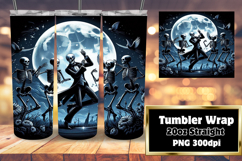 Sublimation-Ready 20oz Artwork , Horror Halloween Product Image 1