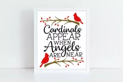 Cardinals Appear When Angels Are Near Svg, Memorial Svg. Product Image 2