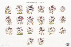 Patriotic Silly Goose Clipart Product Image 4