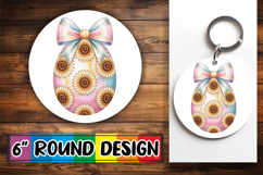 Whimsical Round Designs for Gifts PNG, Easter Egg Product Image 1